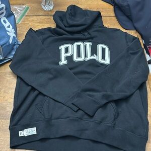 NWT Polo Hoodie Black Mens XL